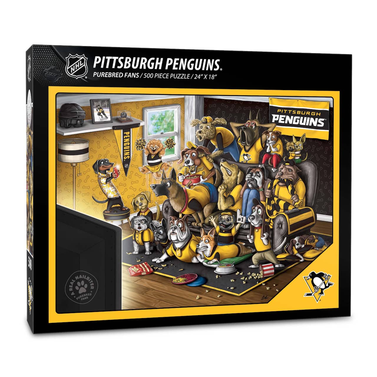 NHL Purebred Fans A Real Nailbiter 500 Piece Puzzle